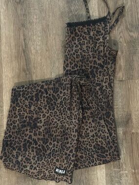 Minga London leopard print maxi dress